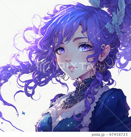 Anime anime girls 2D digital art artwork portrait display vertical purple  hair HD phone wallpaper  Peakpx