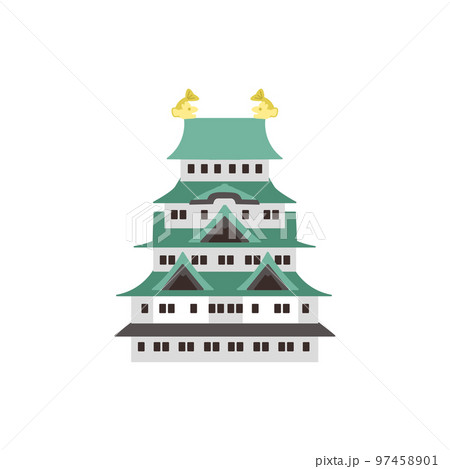 名古屋城　シンプル 97458901