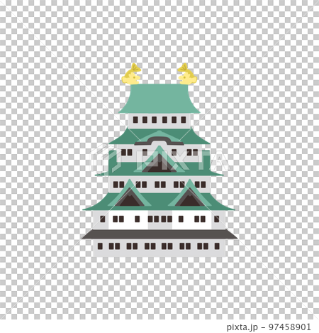 名古屋城　シンプル 97458901