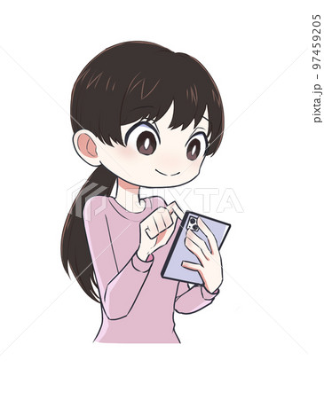 スマホを操作する女性 97459205