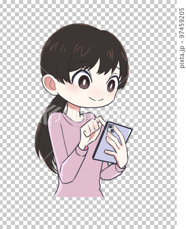 スマホを操作する女性 97459205