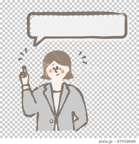 女商人講話泡影例證 女商人講話泡影例證 97459690