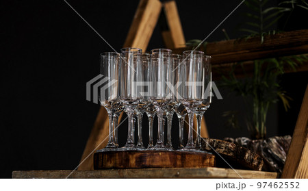 Empty glasses for wine Empty glasses for wine 97462552