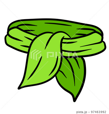 Scarf. Item of women clothing for the neck. Cartoon illustration Scarf. Item of women clothing for the neck. Cartoon illustration 97463992