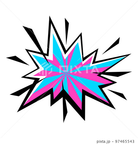 Illustration of comic explosion. Cartoon pop art creative image. Illustration of comic explosion. Cartoon pop art creative image. 97465543