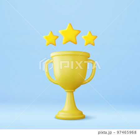 3d Champion trophy, gold cup. 3d Champion trophy, gold cup. 97465968
