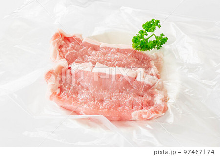 筋切りした豚ロース肉 97467174