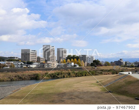 冬の熊本大学 子飼橋からの眺め (熊本市) 冬の熊本大学 子飼橋からの眺め (熊本市) 97467902