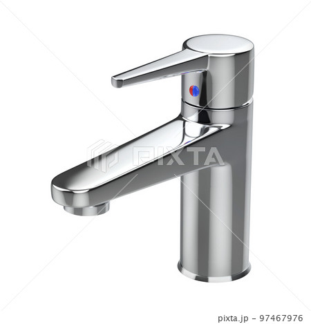 Modern bathroom faucet with chrome finishing Modern bathroom faucet with chrome finishing 97467976