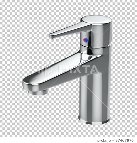Modern bathroom faucet with chrome finishing Modern bathroom faucet with chrome finishing 97467976