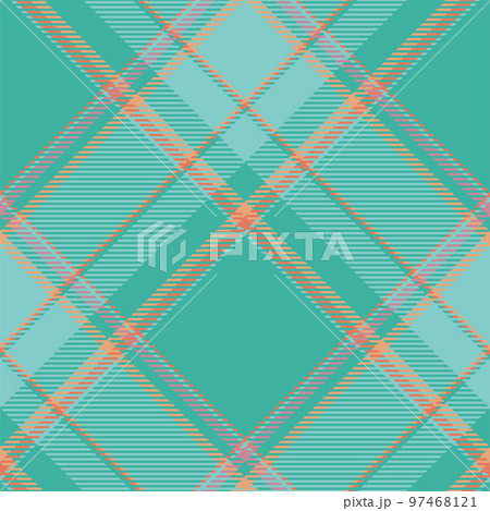 Plaid pattern vector. Check fabric texture. Seamless textile design for clothes, paper print. 97468121