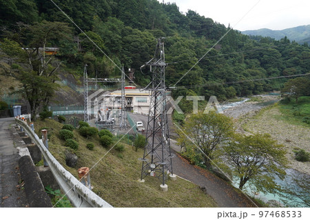 群馬県中之条町 白砂渓谷にある湯川発電所 2022年9月12日 群馬県中之条町 白砂渓谷にある湯川発電所 2022年9月12日 97468533