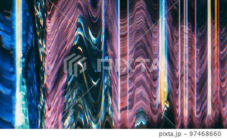 Distorted display. User interface breakdown. Static vibration pattern layer. Distorted display. User interface breakdown. Static vibration pattern layer. 97468660