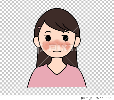 erythema on the face 97469888