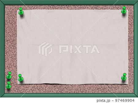 コルクボードと紙b1 97469904