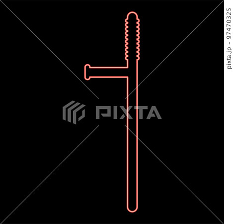 Neon baton red color vector illustration image...のイラスト素材 [97470325] - PIXTA