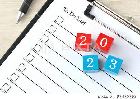 2023の文字ブロックとやることリスト 97470795