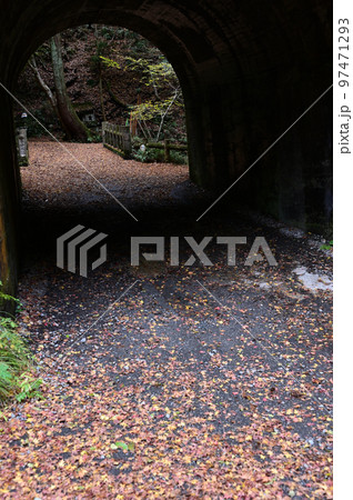 落ち葉とトンネル 97471293
