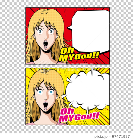 驚訝的高加索美國漫畫風格 驚訝的高加索美國漫畫風格 97471957