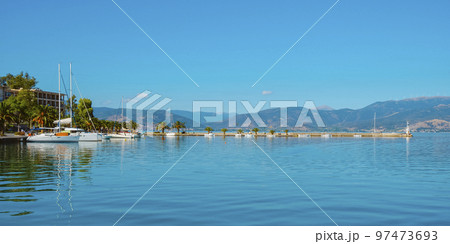 panoramic view of the port of Nafplio, Greece panoramic view of the port of Nafplio, Greece 97473693