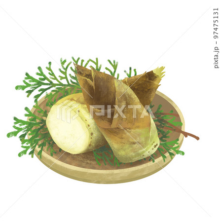 筍のかご盛り　たけのこ 97475131