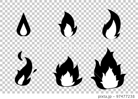 火焰剪影集 97477238