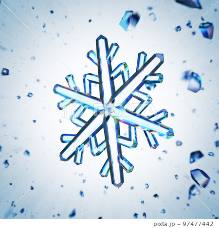 Snowflakes Blue Ice Crystal Winter Symbol Snowflakes Blue Ice Crystal Winter Symbol 97477442