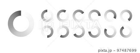 Circular Loading Buffering Icons Vector Video Ready for Animation Gif All Keyframes Frames Bufring Circle Waiting for Connection Buffer Preloader Download Symbol Easy Replace Color 97487699