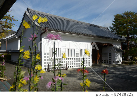 秋の大覚寺 明智門 京都市右京区嵯峨 秋の大覚寺 明智門 京都市右京区嵯峨 97489828