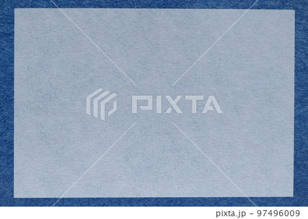 和紙のフレーム背景素材(ミネラル・ブルー枠) 和紙のフレーム背景素材(ミネラル・ブルー枠) 97496009