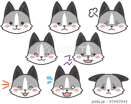 プラチナきつねの表情顔アイコン 97497045