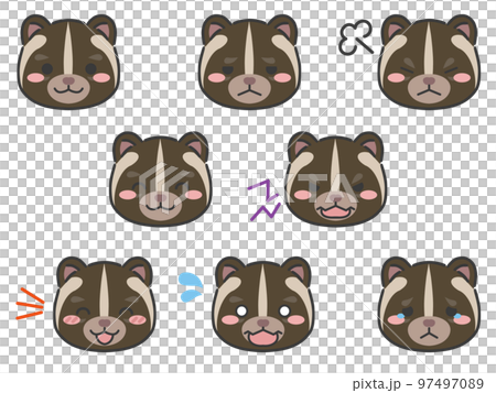 蒙面果子狸表情臉圖標 97497089