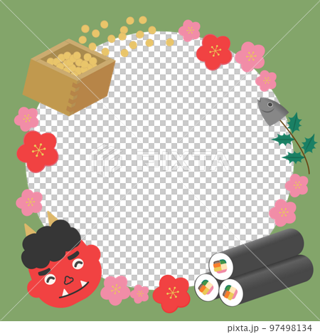 節分圖像框 97498134