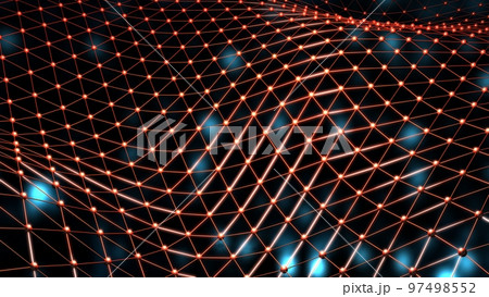 三角形で分割された数学的幾何学模様 三角形で分割された数学的幾何学模様 97498552