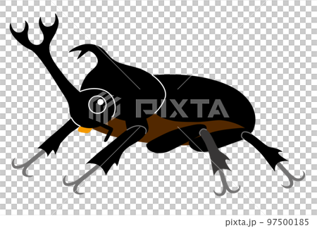 Illustration of a beetle (sideways) 97500185
