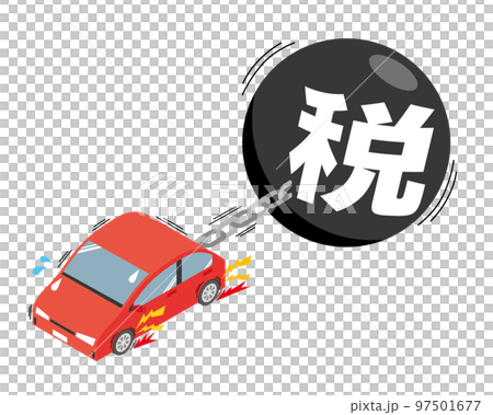 沉重的汽車稅負的形像說明 97501677