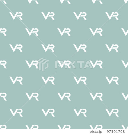 Seamless Vector Modern Pattern With VR Logos 97501708