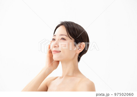 スキンケア　女性　白バック 97502060