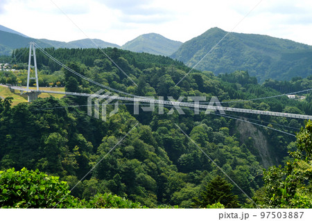 大分県の人気観光名所　九重夢大吊橋　日本一高い「天空の散歩道」 97503887
