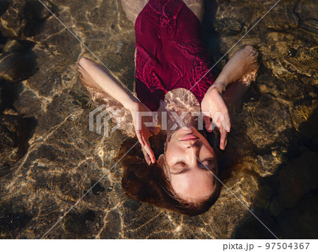 Turkey travel, mediterranean area on warm summer day 97504367