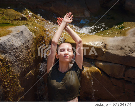 Turkey travel, mediterranean area on warm summer day Turkey travel, mediterranean area on warm summer day 97504374