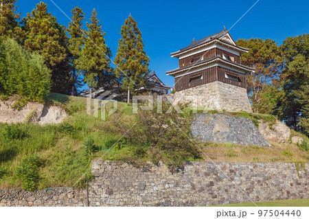 長野 上田城 尼ヶ淵から南櫓を望む 長野 上田城 尼ヶ淵から南櫓を望む 97504440