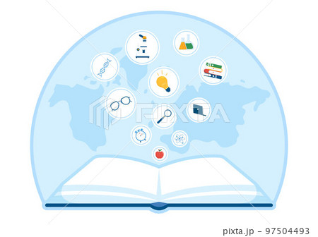 Career Education with Growth Concept Learning Model to Associate Activity for Real Experience in Flat Cartoon Hand Drawn Template Illustration 97504493
