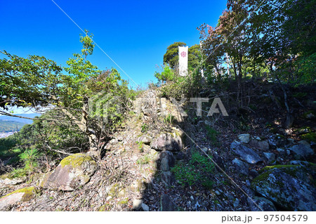丹後国 八幡山城　曲輪と眺望 97504579