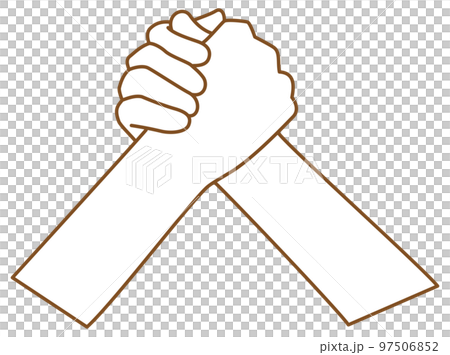 手做扳手腕的圖像插圖 97506852