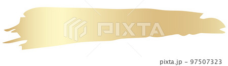 Golden brush strokes in grunge style. Irregular shapes and rough edges. Design element for t-shirt or website. 97507323