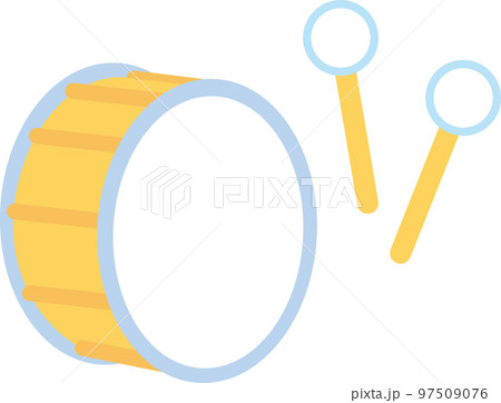 可愛い楽器_大太鼓_バスドラム 可愛い楽器_大太鼓_バスドラム 97509076
