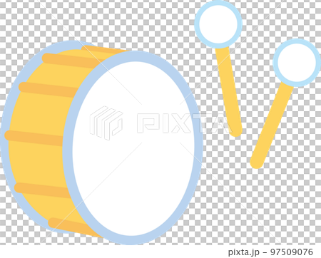 可愛い楽器_大太鼓_バスドラム 可愛い楽器_大太鼓_バスドラム 97509076