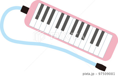 可愛い楽器_鍵盤ハーモニカ_ホース付き_ピンク 97509081