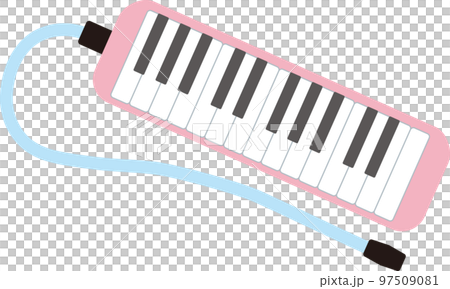 可愛い楽器_鍵盤ハーモニカ_ホース付き_ピンク 97509081